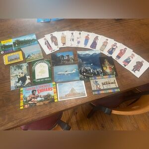 Vintage Postcard Collection Mixed Lot Blank Unique Rare Travel Stationery